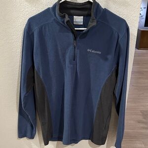 Columbia Navy and Charcoal Quarter-Zip Pullover